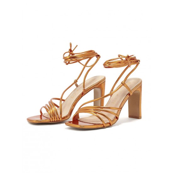 Envie Shoes Γυναικεία Πέδιλα σε Πορτοκαλί Χρώμα