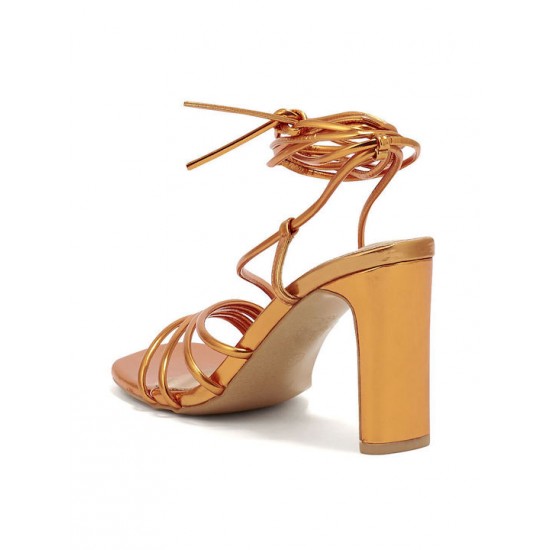 Envie Shoes Γυναικεία Πέδιλα σε Πορτοκαλί Χρώμα