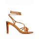 Envie Shoes Γυναικεία Πέδιλα σε Πορτοκαλί Χρώμα