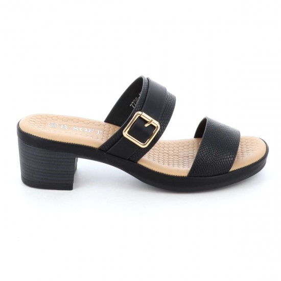 B-Soft Πέδιλα Μαύρα 41/7736-421