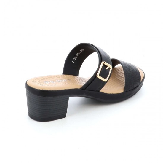 B-Soft Πέδιλα Μαύρα 41/7736-421